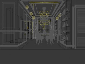 family - kitchen - restaurant 182 Model 3D