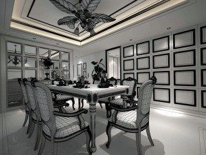 family - kitchen - restaurant 183 3Dモデル