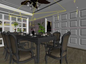 family - kitchen - restaurant 183 3D Model