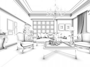 family - kitchen - restaurant 183 3Dモデル