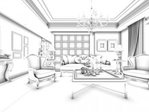 family - kitchen - restaurant 183 3D Model