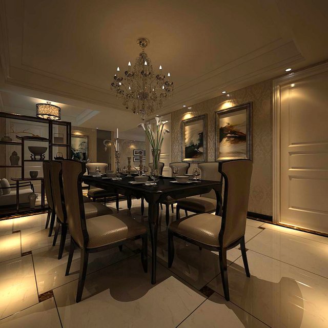family - kitchen - restaurant 184 3D Model .c4d .max .obj .3ds .fbx .stl .blend 