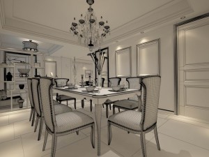 family - kitchen - restaurant 184 3D Model