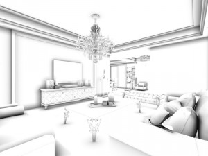 family - kitchen - restaurant 184 3D Model