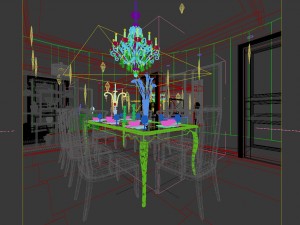 family - kitchen - restaurant 184 3D Model