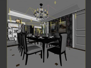 family - kitchen - restaurant 184 3D Model