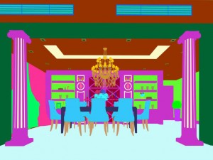 family - kitchen - restaurant 185 3D Model