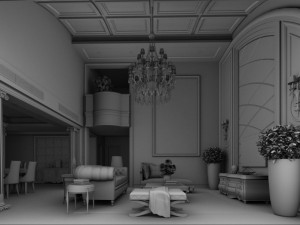 family - kitchen - restaurant 185 3D Model