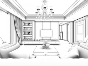 family - kitchen - restaurant 186 3D Model