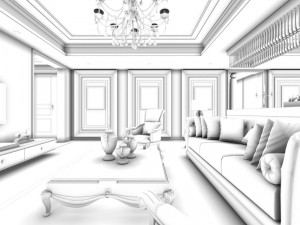 family - kitchen - restaurant 186 3D Model