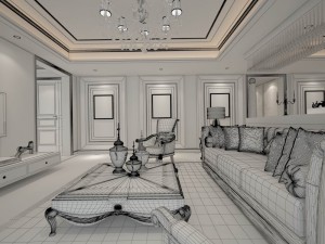 family - kitchen - restaurant 186 3D Model