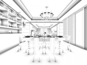 family - kitchen - restaurant 187 3D Model