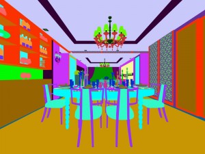 family - kitchen - restaurant 187 3D Model