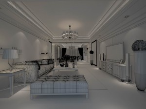 family - kitchen - restaurant 187 3D Model