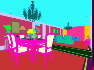 family - kitchen - restaurant 188 3D Model