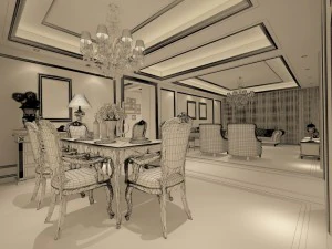 family - kitchen - restaurant 188 3D Model
