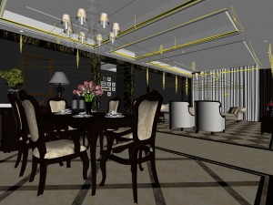 family - kitchen - restaurant 188 3Dモデル