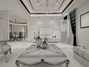 family - kitchen - restaurant 189 3D Model