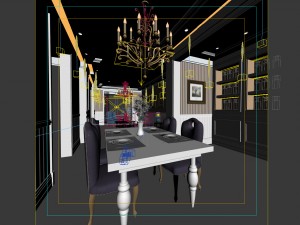 family - kitchen - restaurant 191 3D Модель