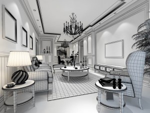 family - kitchen - restaurant 191 3D Модель