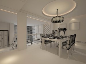family - kitchen - restaurant 192 3D-Modell