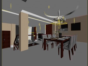 family - kitchen - restaurant 192 3D-Modell