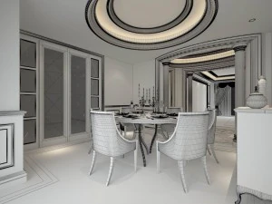 family - kitchen - restaurant 196 3D Model