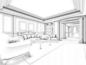 family - kitchen - restaurant 196 3D Model