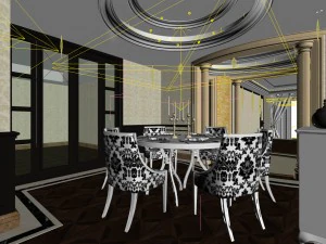 family - kitchen - restaurant 196 3D Model