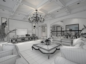family - kitchen - restaurant 197 3D Model