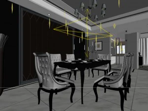 family - kitchen - restaurant 198 3D Model