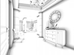 family - kitchen - restaurant 198 3D Model