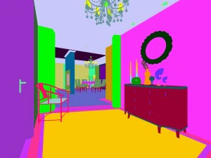 family - kitchen - restaurant 198 3D Model
