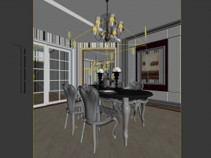 family - kitchen - restaurant 200 Modèle 3D