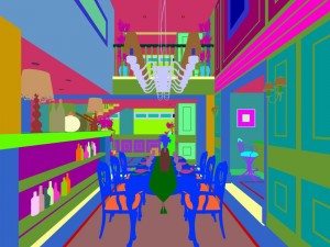 family - kitchen - restaurant 202 3D Модель