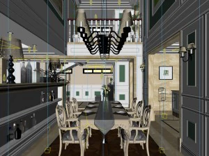 family - kitchen - restaurant 202 3D Model