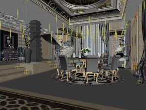 family - kitchen - restaurant 203 3D Model