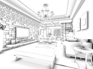 family - kitchen - restaurant 204 3D Model