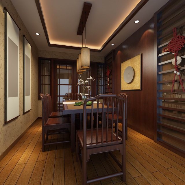 family - kitchen - restaurant 206 3D Model .c4d .max .obj .3ds .fbx .stl .blend 