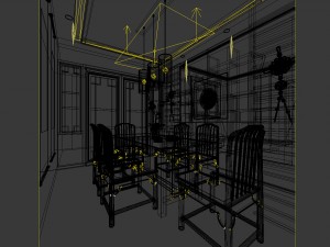 family - kitchen - restaurant 206 3D Model