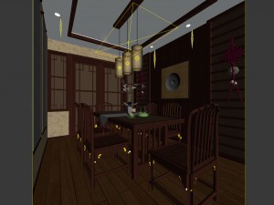 family - kitchen - restaurant 206 3D Model
