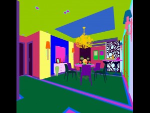 family - kitchen - restaurant 208 3D Модель