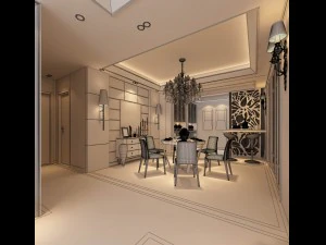family - kitchen - restaurant 208 3D Model