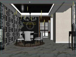 family - kitchen - restaurant 209 3D Model