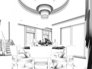 family - kitchen - restaurant 210 Modelo 3D