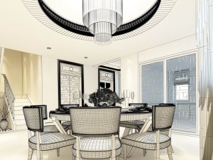 family - kitchen - restaurant 210 Modelo 3D