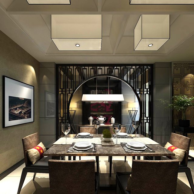 family - kitchen - restaurant 211 3D मॉडल .c4d .max .obj .3ds .fbx .stl .blend