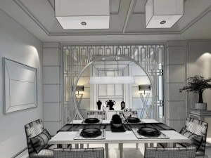 family - kitchen - restaurant 211 3D Model