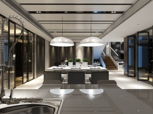 family - kitchen - restaurant 213 Modello 3D