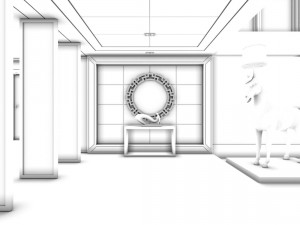 family - kitchen - restaurant 213 Model 3D